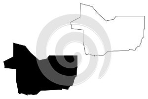 Gao Region map vector