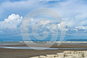 Gaomei Wetlands Area, Qingshui District, Taichung City, Taiwan