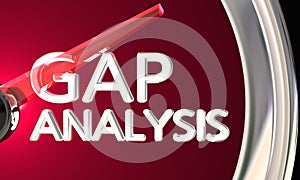 Gap Analysis Business Company Shortfall Measurement 3d Illustration