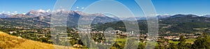 Gap, Hautes Alpes in Summer. Panoramic French Alps, France