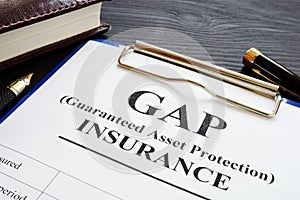 GAP insurance Guaranteed Asset Protection policy.