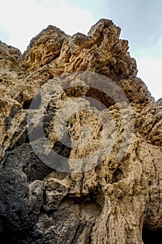 Gap waterfall pond in Derik Mardin Turkey