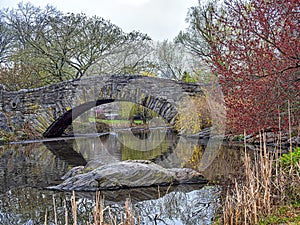 Gapstow Bridge in Central Park