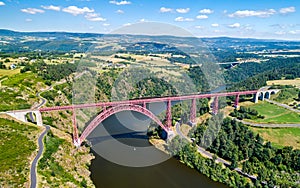 Garabit Viaduct, a railway bridge across the Truyere in France