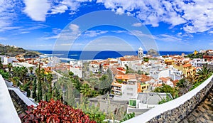 Garachico, Tenerife, Canary islands, Spain: Overview of the col
