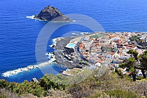 Garachico town viewscape on the coast of Tenerife photo