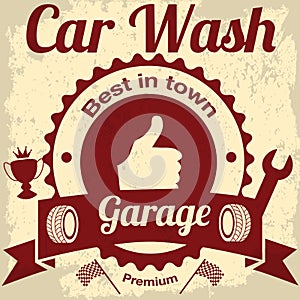 Garage and car wash