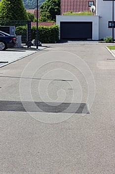 garage carport on a modern house facade