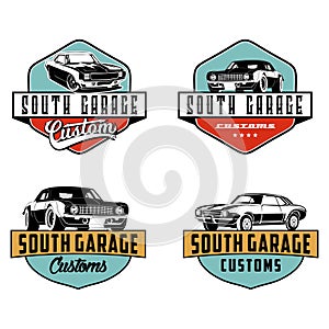 Garage custom logo vector