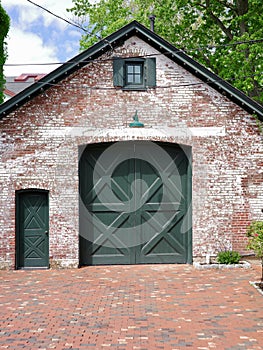 Garage Door With Barn Style X Pattern