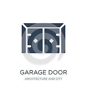 garage door icon in trendy design style. garage door icon isolated on white background. garage door vector icon simple and modern