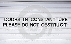 Garage Doors Sign