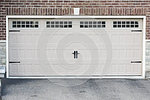 Garage doors for two cars