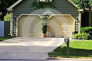 Garage driveway