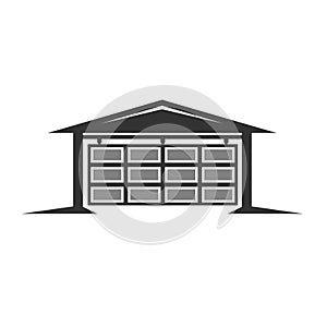 Garage icon isolated on white background. Garage icon simple sign.