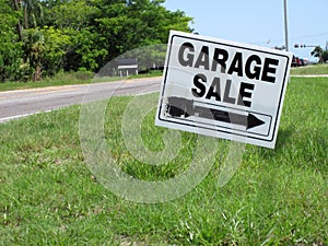 Garage sale sign photo