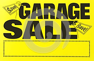 Garage sale sign photo