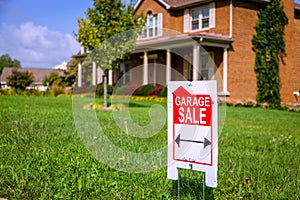 Garage sale sign