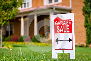 Garage sale sign