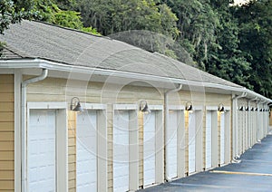 Garages in a row