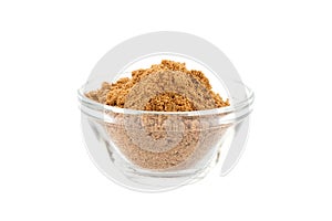 Garam masala in glass bowl