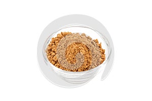 Garam masala in glass bowl