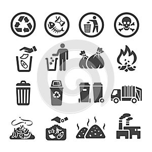 Garbag icon set