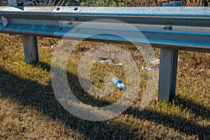 Garbage alongside the highway