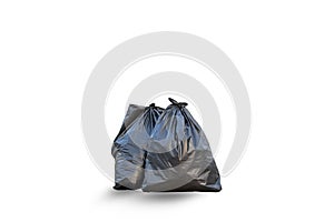 Garbage bag isolated on white background.