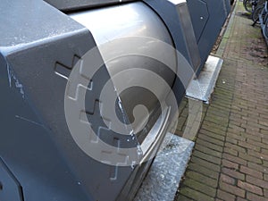 Garbage bins in Amsterdam, the Netherlands