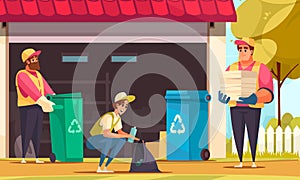 Garbage Cartoon Illustration