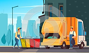 Garbage Cartoon Illustration