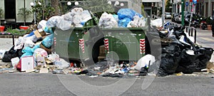 Garbage in city