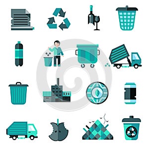 Garbage Icons Set photo