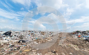 Garbage in Municipal landfill for household waste