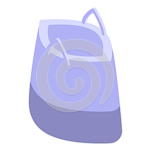 Garbage pack icon isometric vector. Trash bin