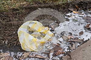 Garbage plastic bag