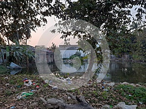 Garbage in Rajshahi in Bangladesh photo