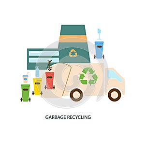 Garbage recycling flyer