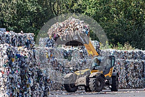 Garbage recycling. Waste sorting and recycling.