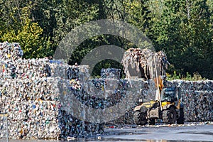 Garbage recycling. Waste sorting and recycling.