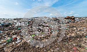 Garbage in Sanitary Landfill, waste