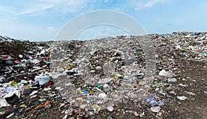 Garbage in Sanitary Landfill, waste