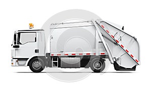 Garbage Truck Isolated