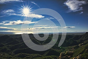 The Garbi viewpoint in the Sierra Calderona of Valencia