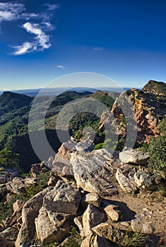 The Garbi viewpoint in the Sierra Calderona of Valencia