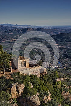 The Garbi viewpoint in the Sierra Calderona of Valencia