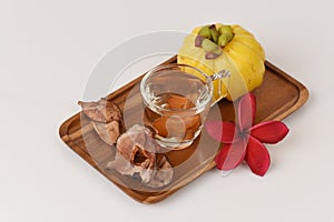 Garcinia atroviridis fruit.