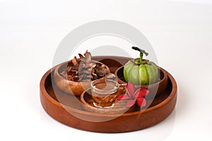 Garcinia atroviridis fruit.