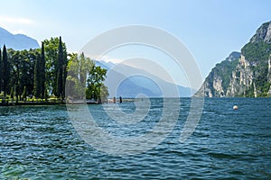 The Garda lake at Riva